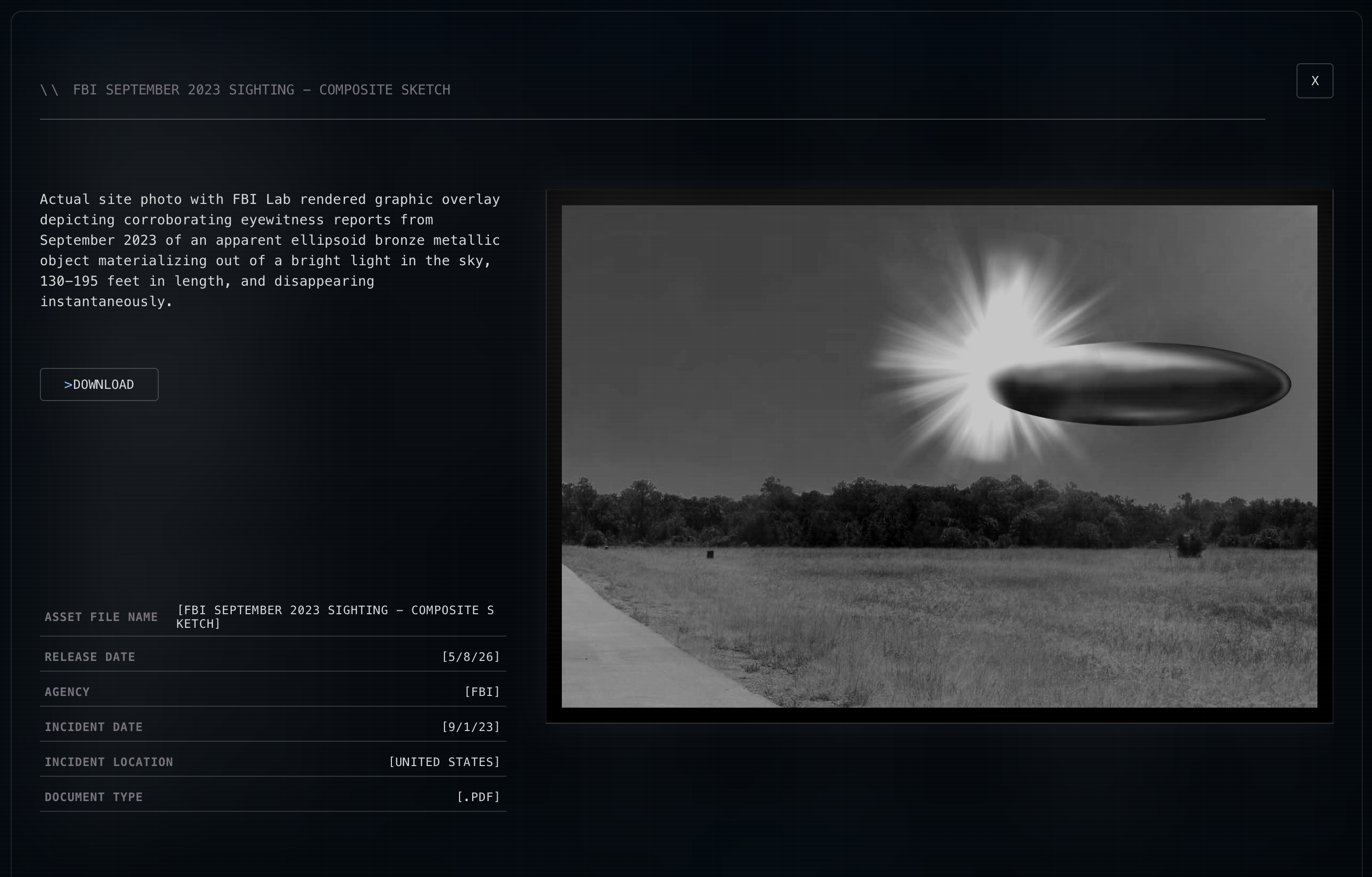 Screenshot of one of the files